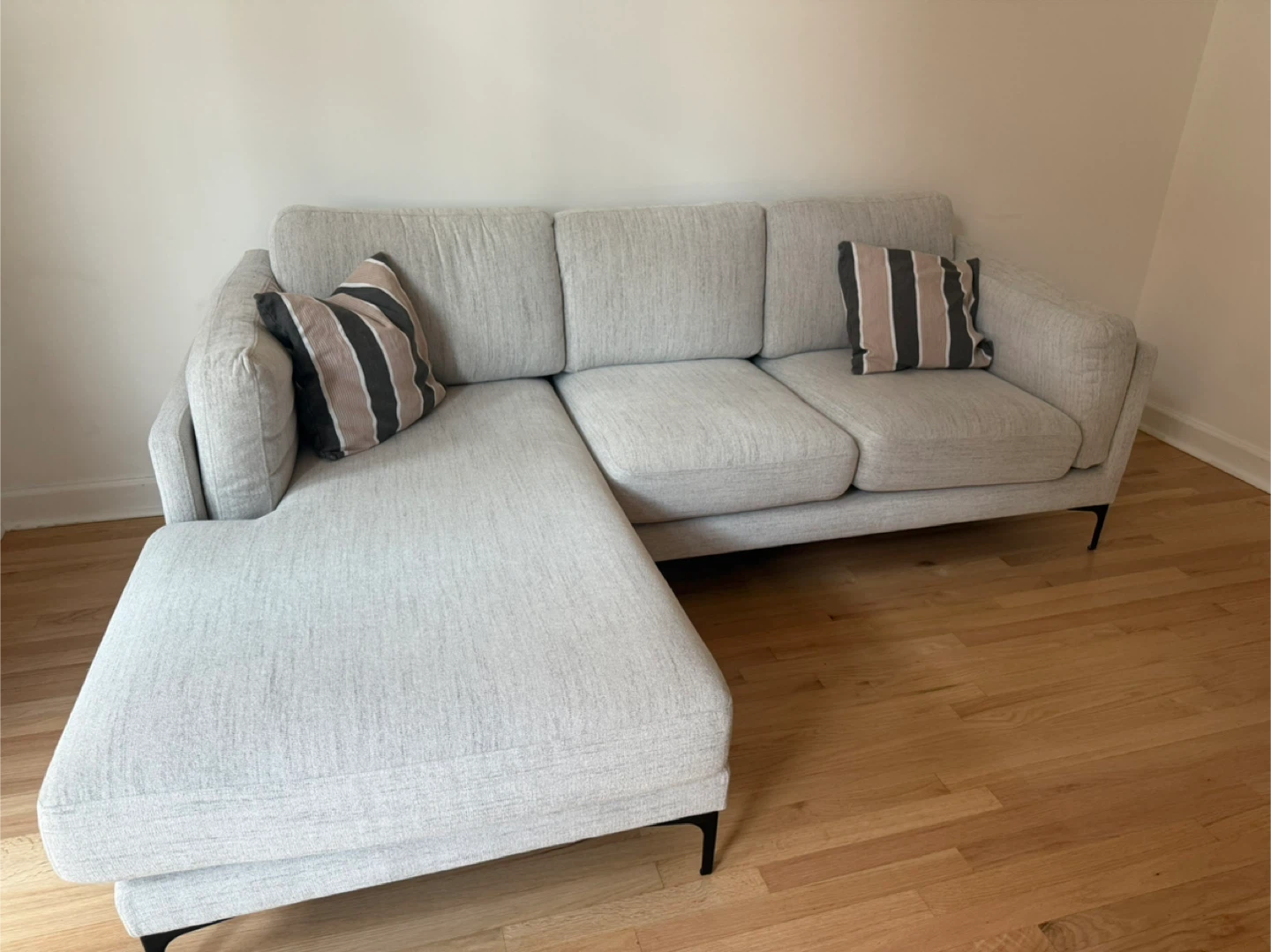 Light Gray Sectional Sofa - photo 5