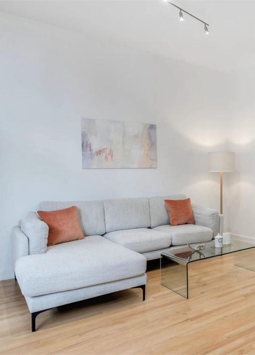 Light Gray Sectional Sofa - photo 3