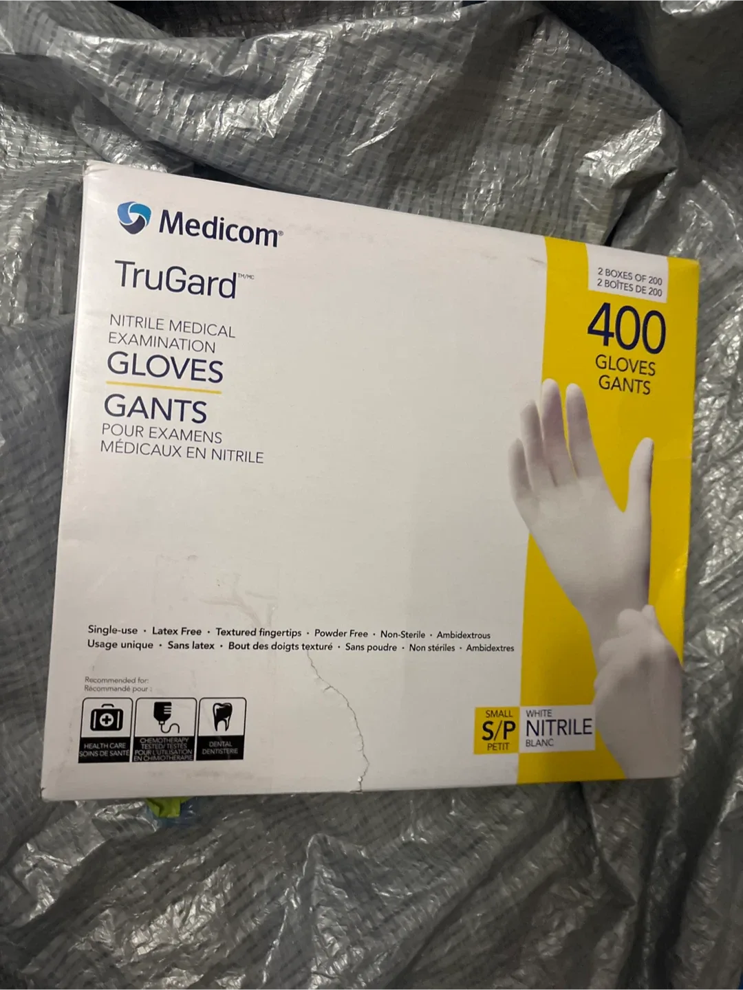 Medicom TruGard Nitrile Medical Examination Gloves - 400 Count thumbnail