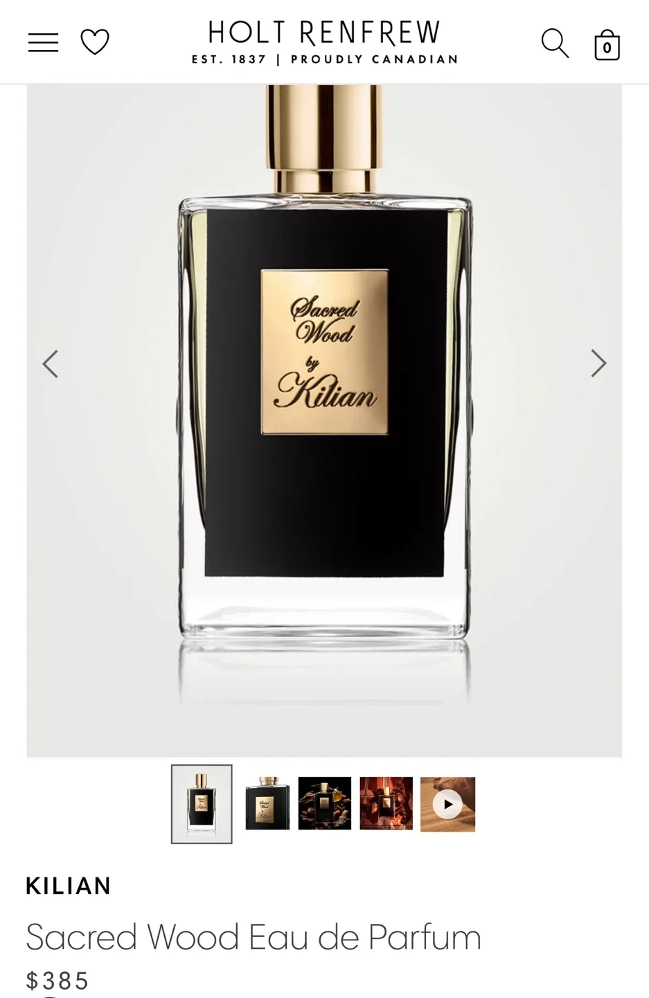 (Retail $435)New Kilian Sacred Wood Eau de Parfum 50ml image indicator(2)