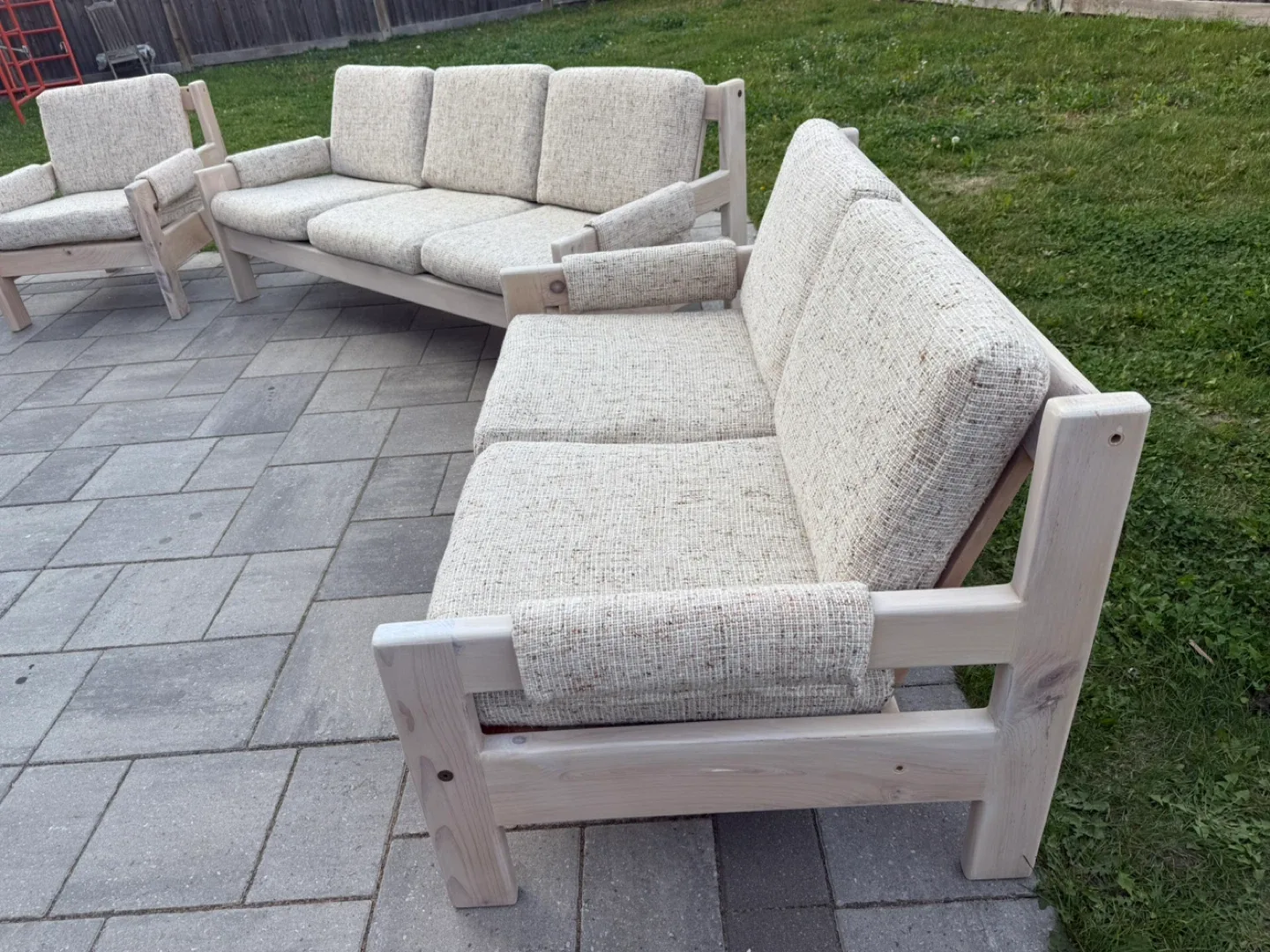Mcm Sofa Set - 3 Piece fully Restored thumbnail