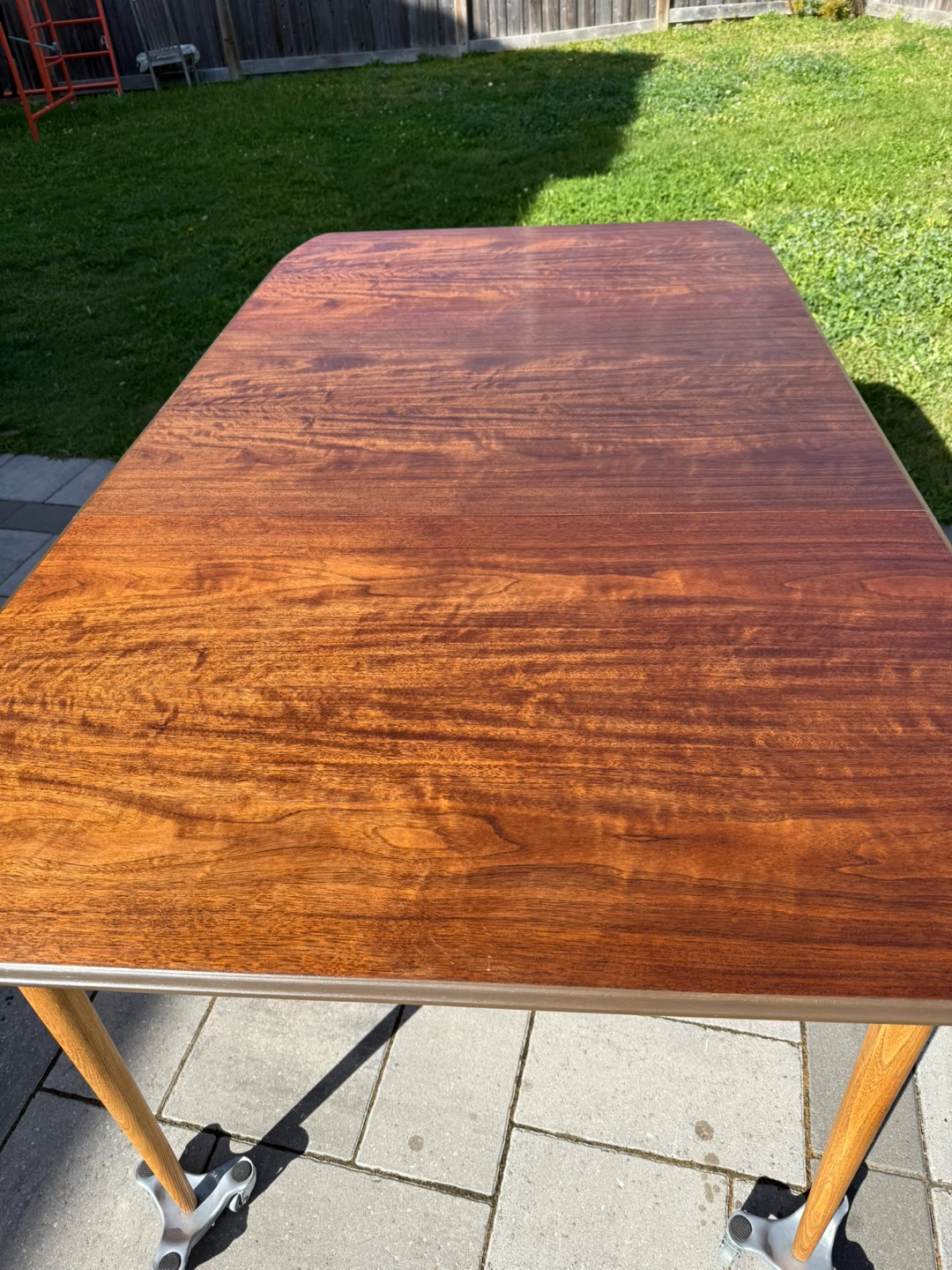 Mcm Danish Walnut Table Fully Restored - photo 4