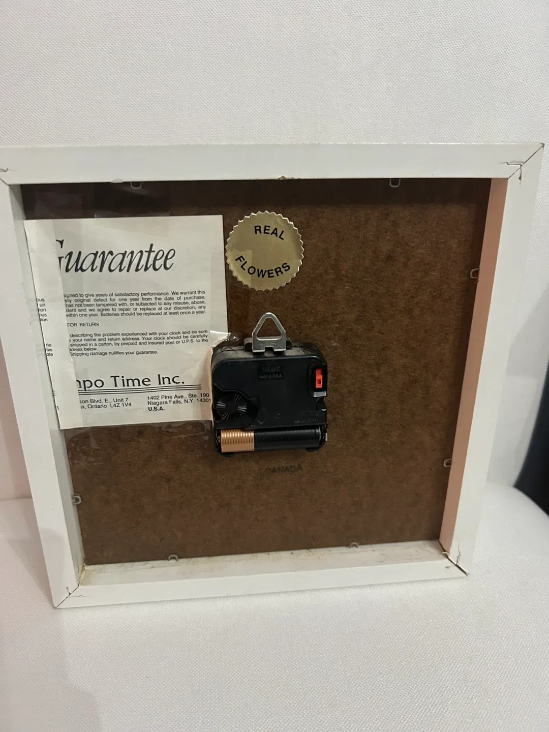 Tempo Time Inc. Floral Quartz Clock image indicator(2)