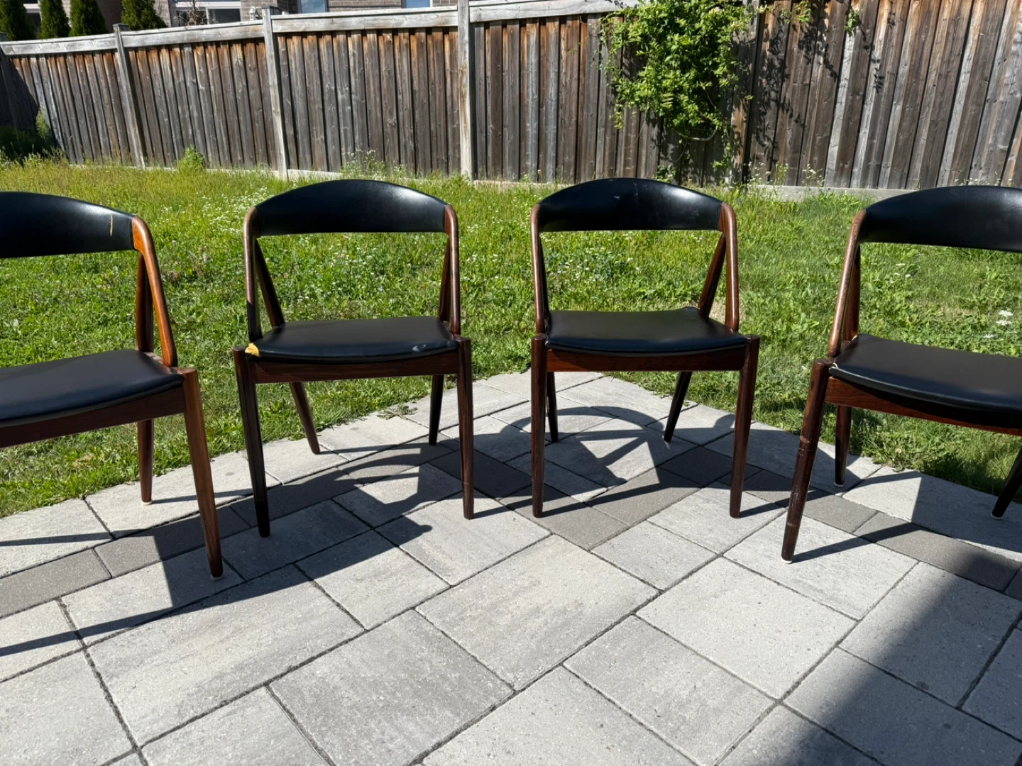 Set of 4 Rosewood Mid-Century Modern Dining Chairs - photo 3