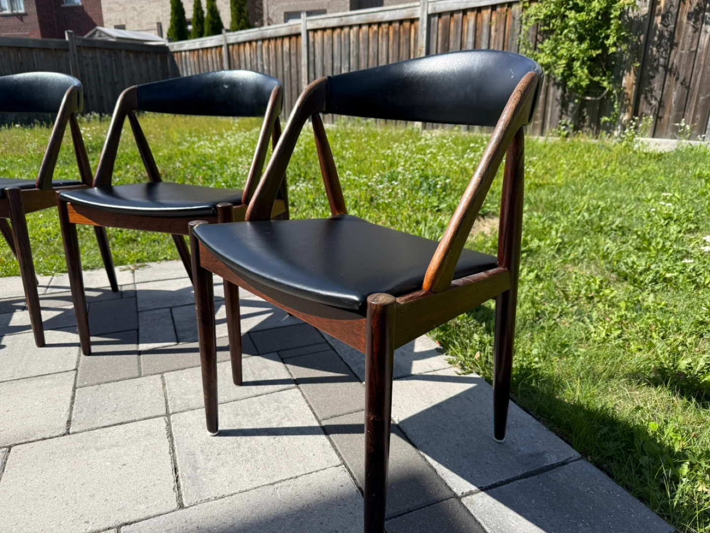 Set of 4 Rosewood Mid-Century Modern Dining Chairs - photo 5