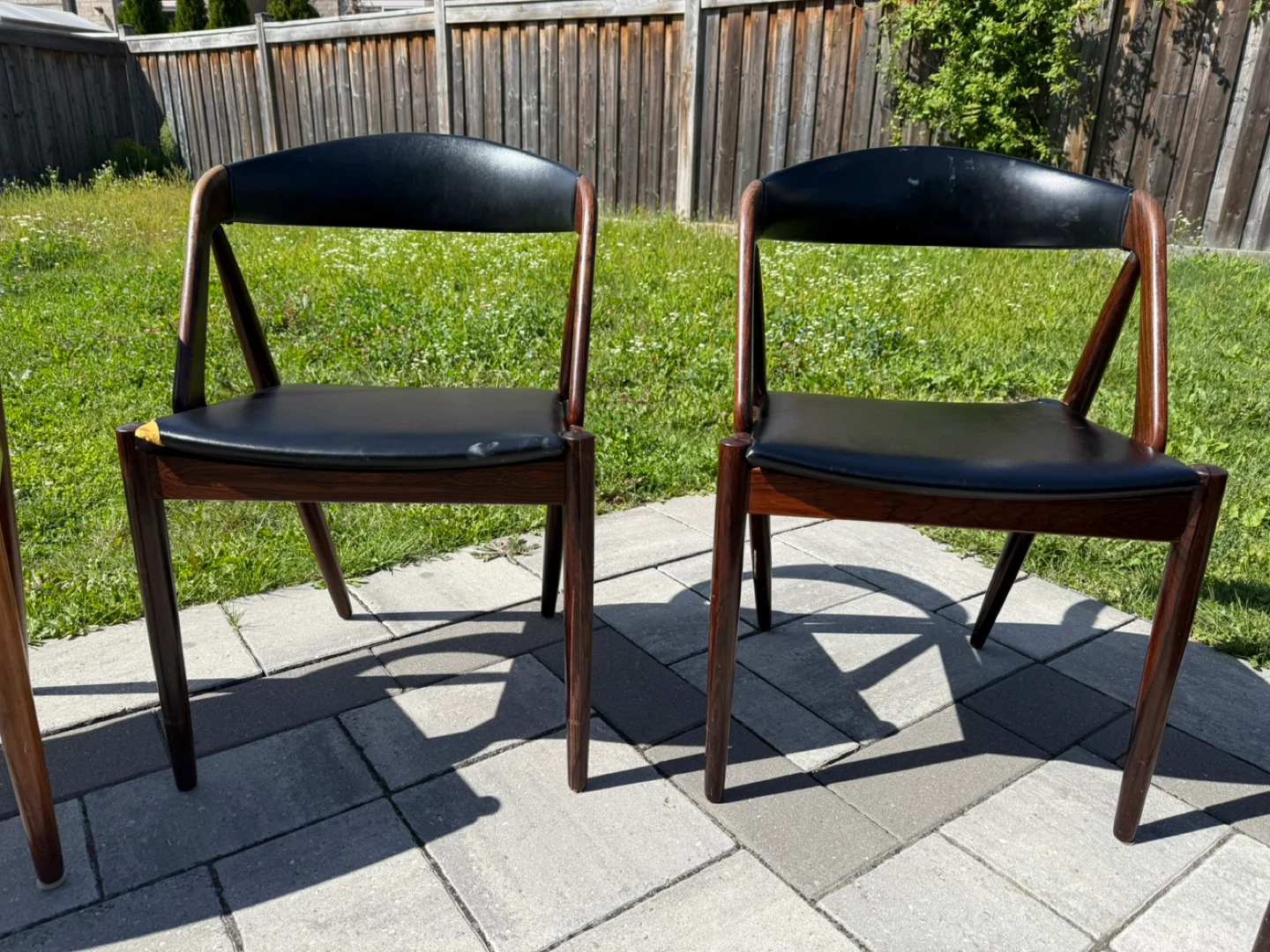 Set of 4 Rosewood Mid-Century Modern Dining Chairs - photo 4