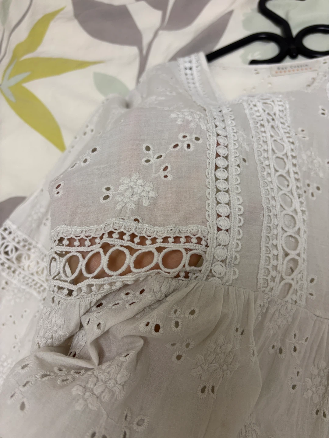 Blouse with eyelet embroidery size S - photo 5
