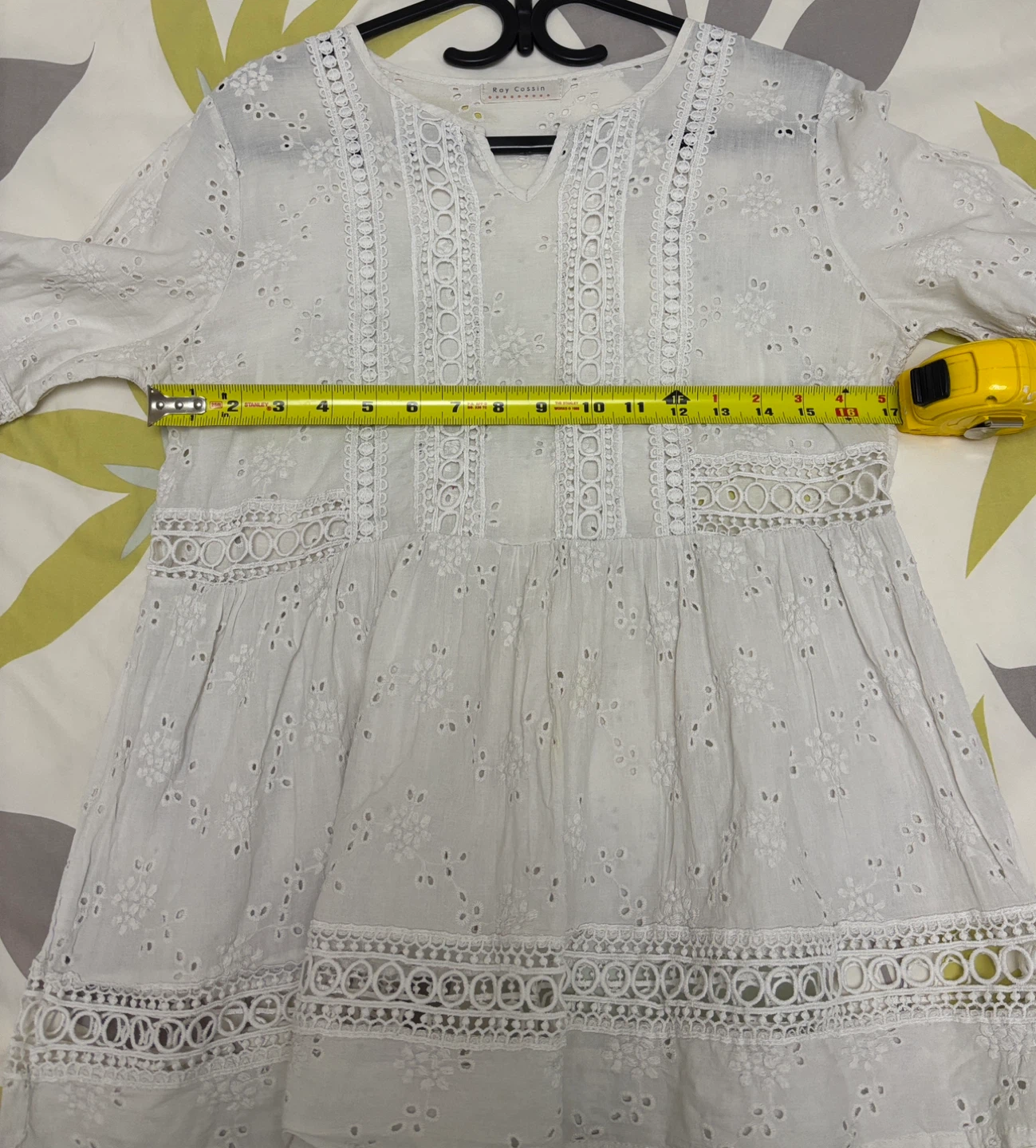 Blouse with eyelet embroidery size S - photo 3
