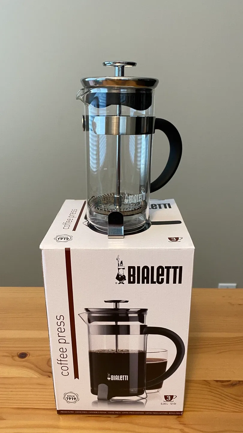 Bialetti 3-Cup Coffee Press with Box