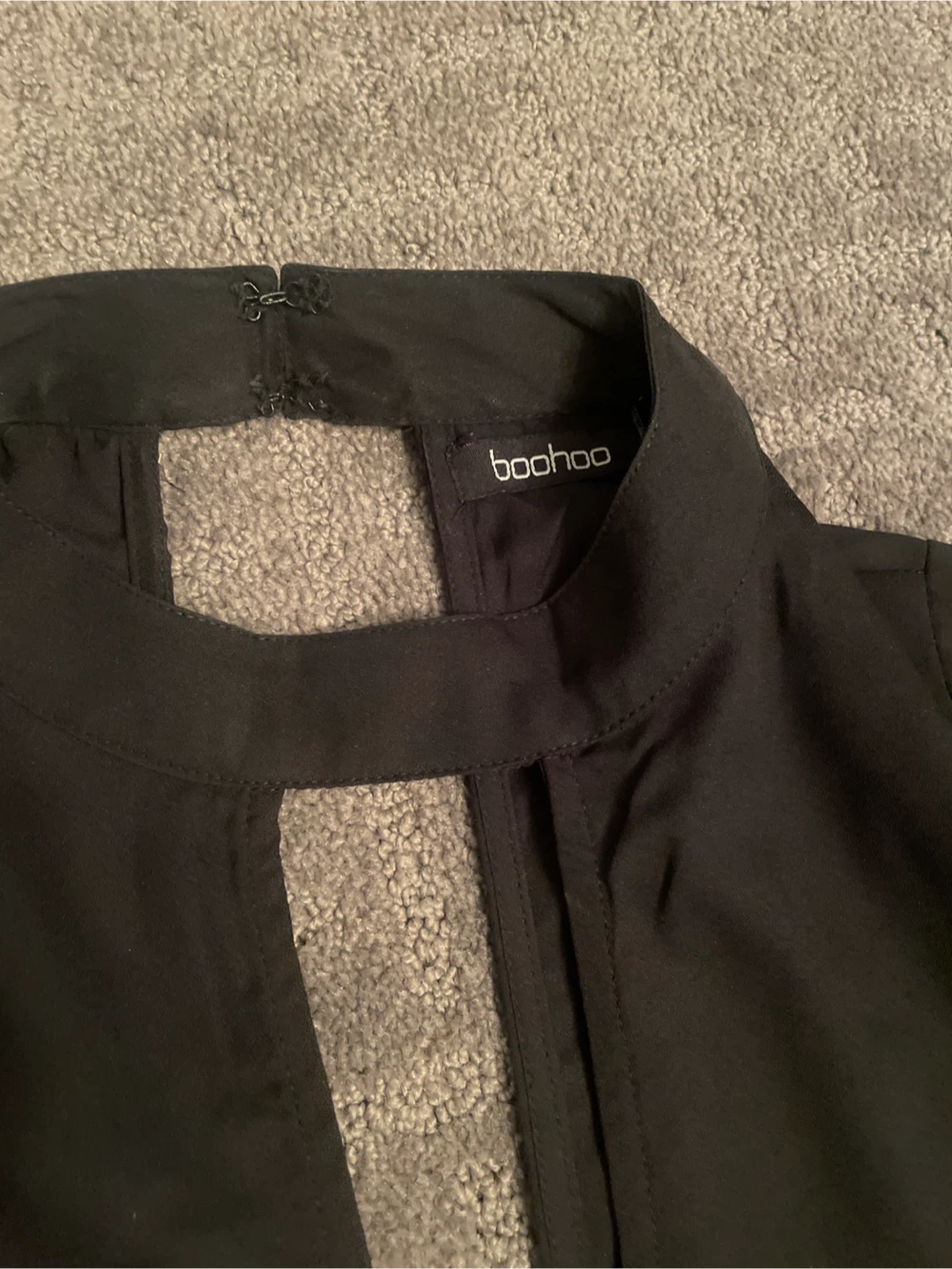 Boohoo Black Blouse with Bell Sleeves - photo 2