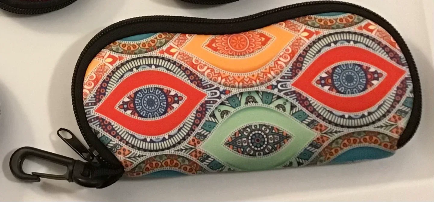 🤩 Neoprene Eyeglass Cases with Zipper and Clip image indicator(7)