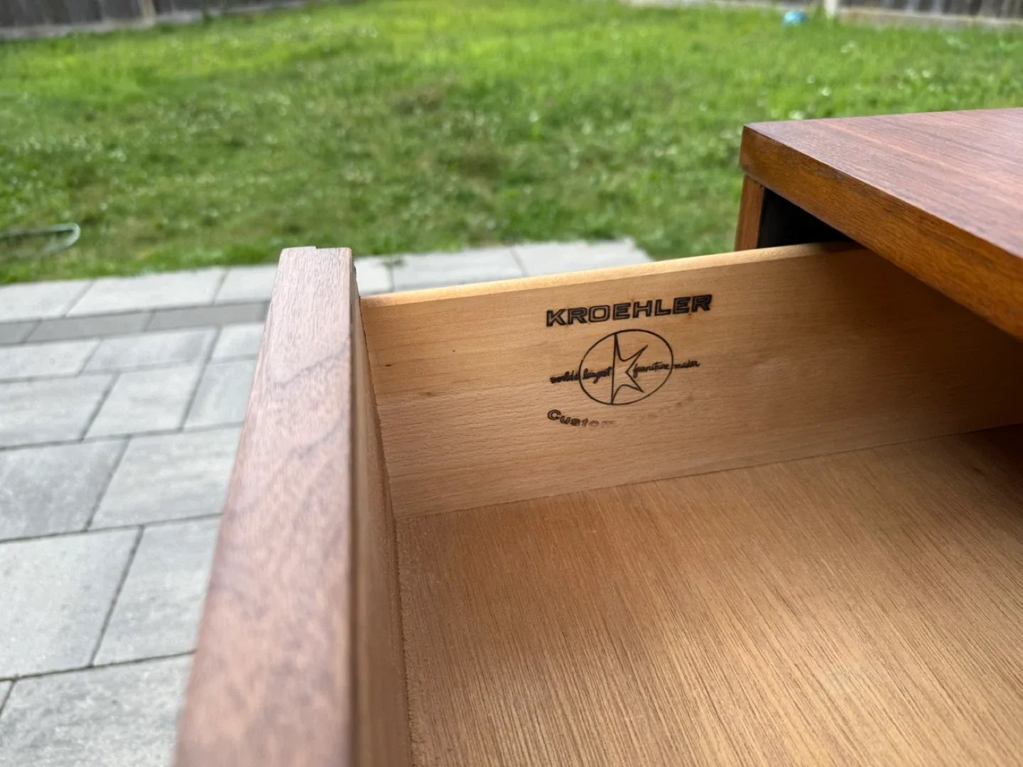 Mid-Century Modern Walnut Dresser Fully Restored image indicator(8)