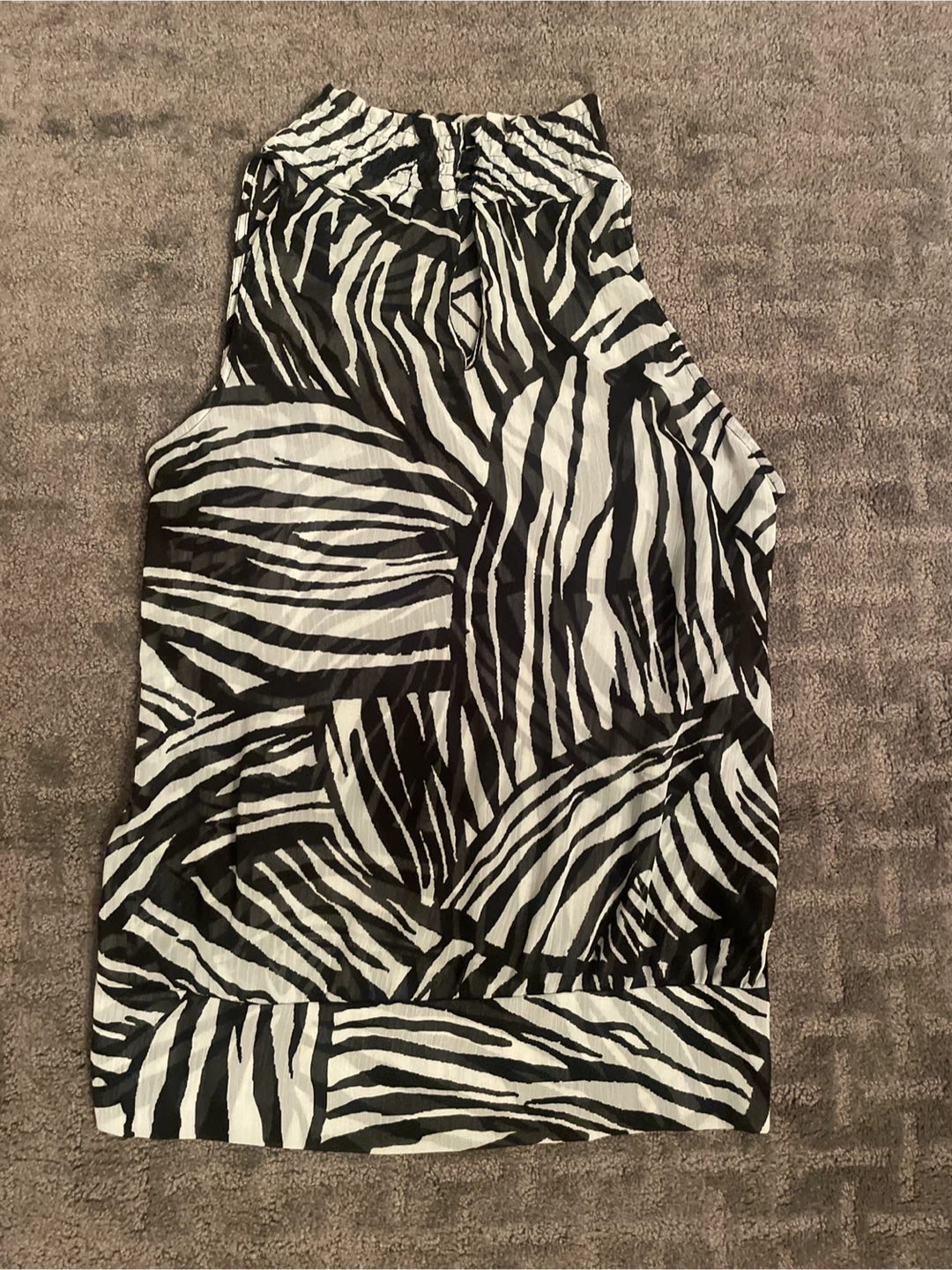 Zebra Print Sleeveless Top - photo 2