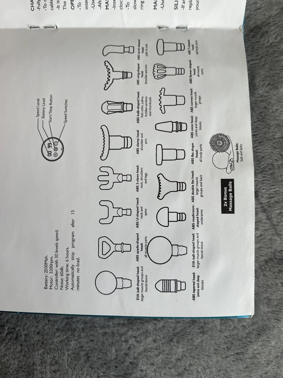 Massage Gun with 30 Speed Levels - photo 5