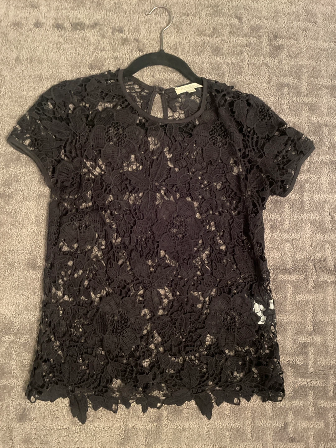 Rebellion Black Lace Top