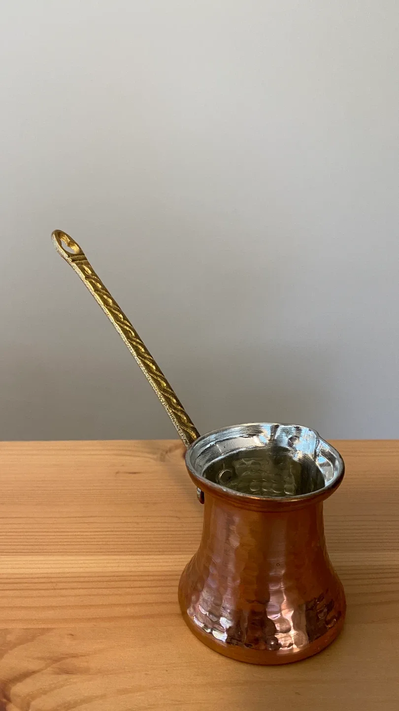 Copper Turkish Coffee Pot, ibrik, cezve
