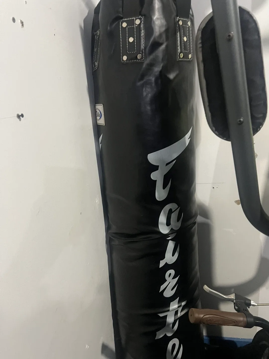 Fairtex Punching Bag with a cement bolted TITLE Boxing Stand image indicator(3)