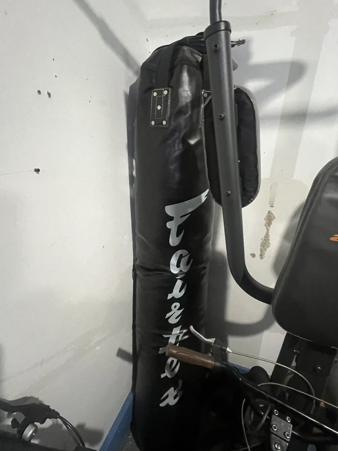 Fairtex Punching Bag with a cement bolted TITLE Boxing Stand image indicator(4)