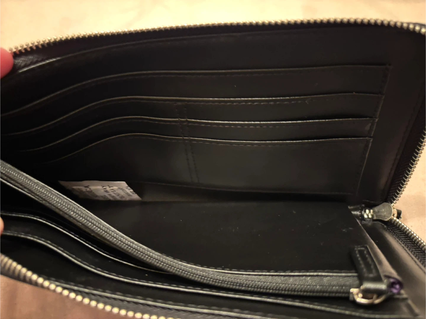 Avon Black Patent Bag and Wallet Set - photo 3