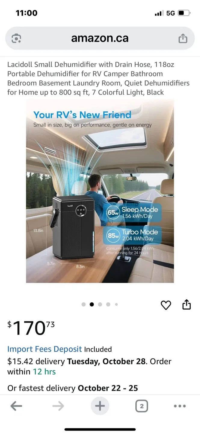 Lacidoll LCD-CS-07 Dehumidifier - New! image indicator(4)