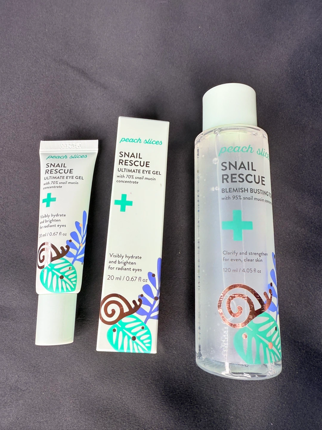 Peach slices eye gel and toner