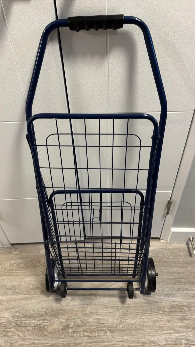 Rolling Utility/Shopping Cart - Stowable Folding Heavy Duty image indicator(4)