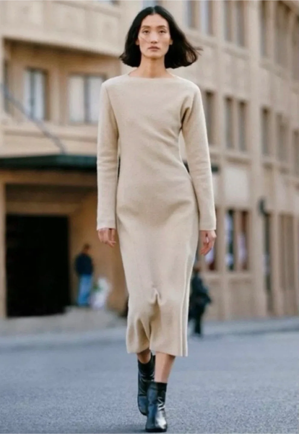 Zara 100% wool sweater dress medium image indicator(4)