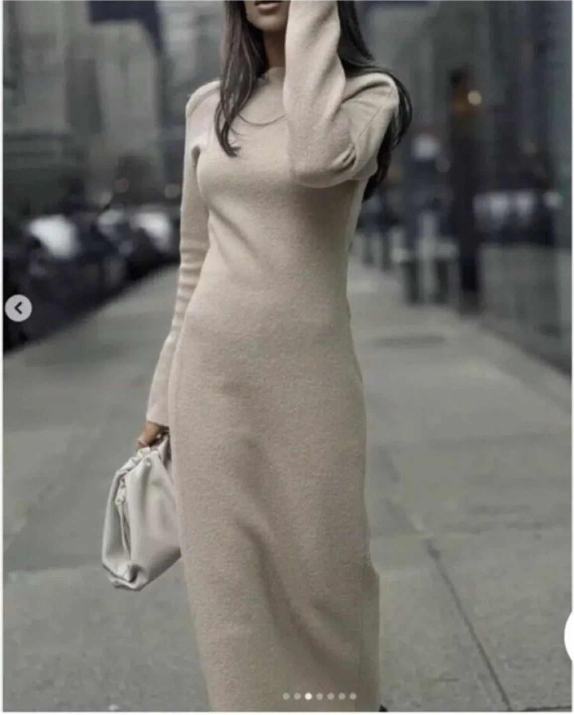 Zara 100% wool sweater dress medium image indicator(3)