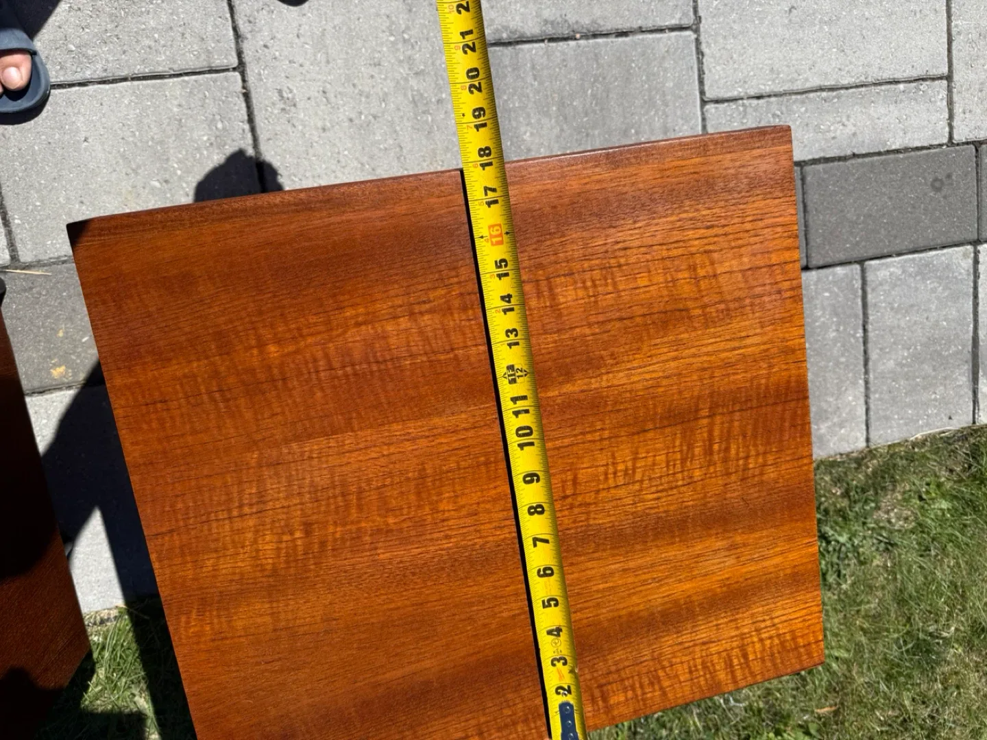 Pair of Vintage Teak Nightstands Refinished image indicator(8)