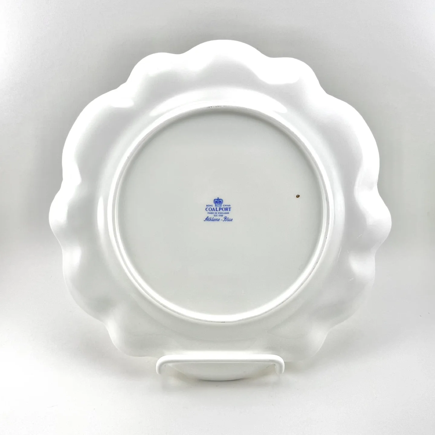 Coalport Athlone Blue 9” scalloped plate image indicator(2)