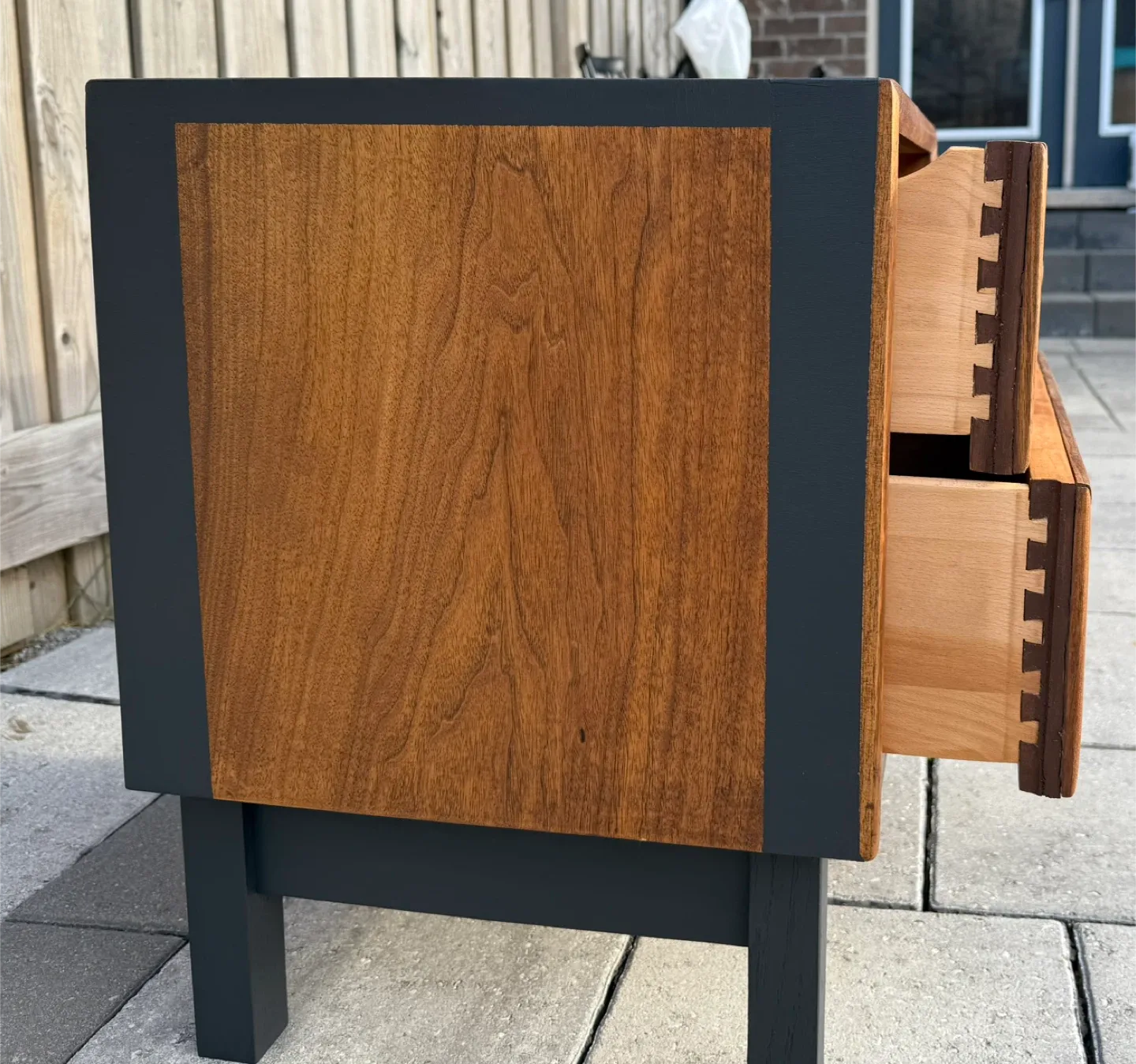 Pair of Walnut Nightstands Refinished image indicator(6)