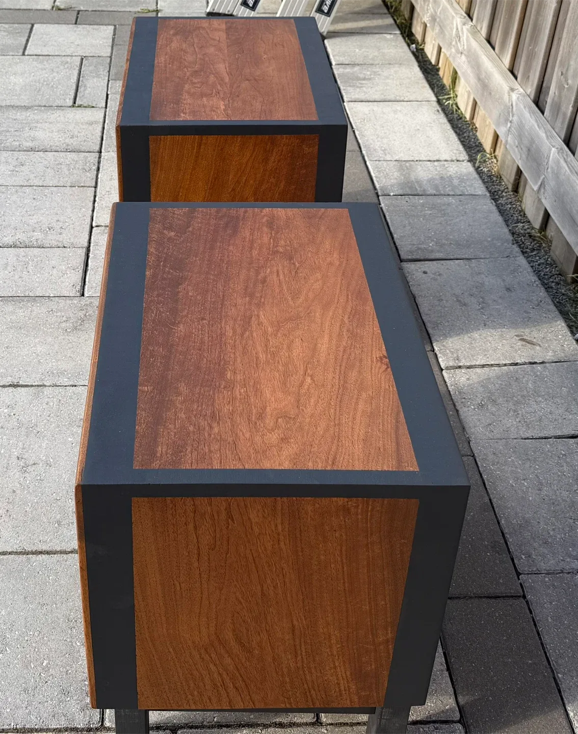 Pair of Walnut Nightstands Refinished image indicator(5)