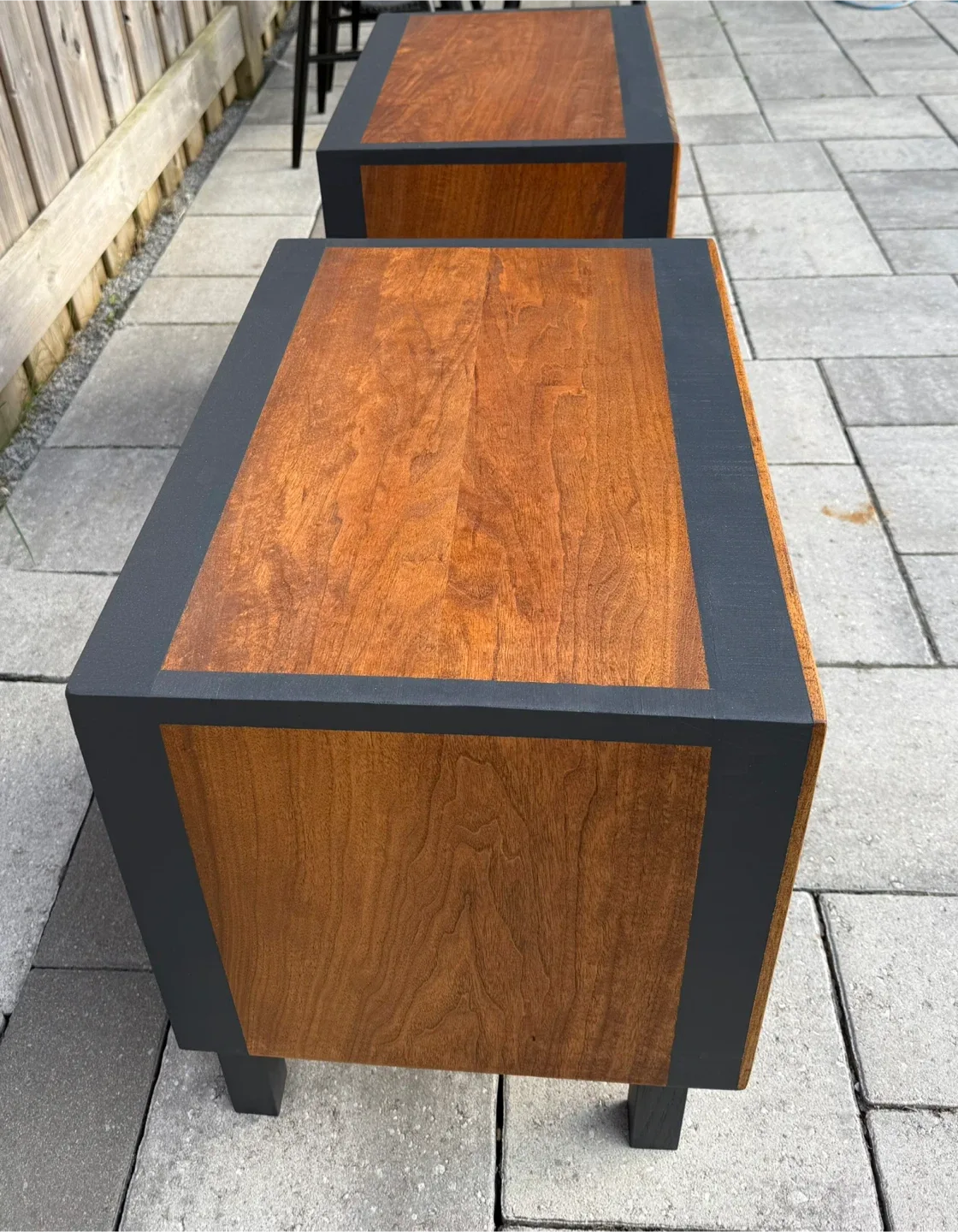 Pair of Walnut Nightstands Refinished image indicator(10)