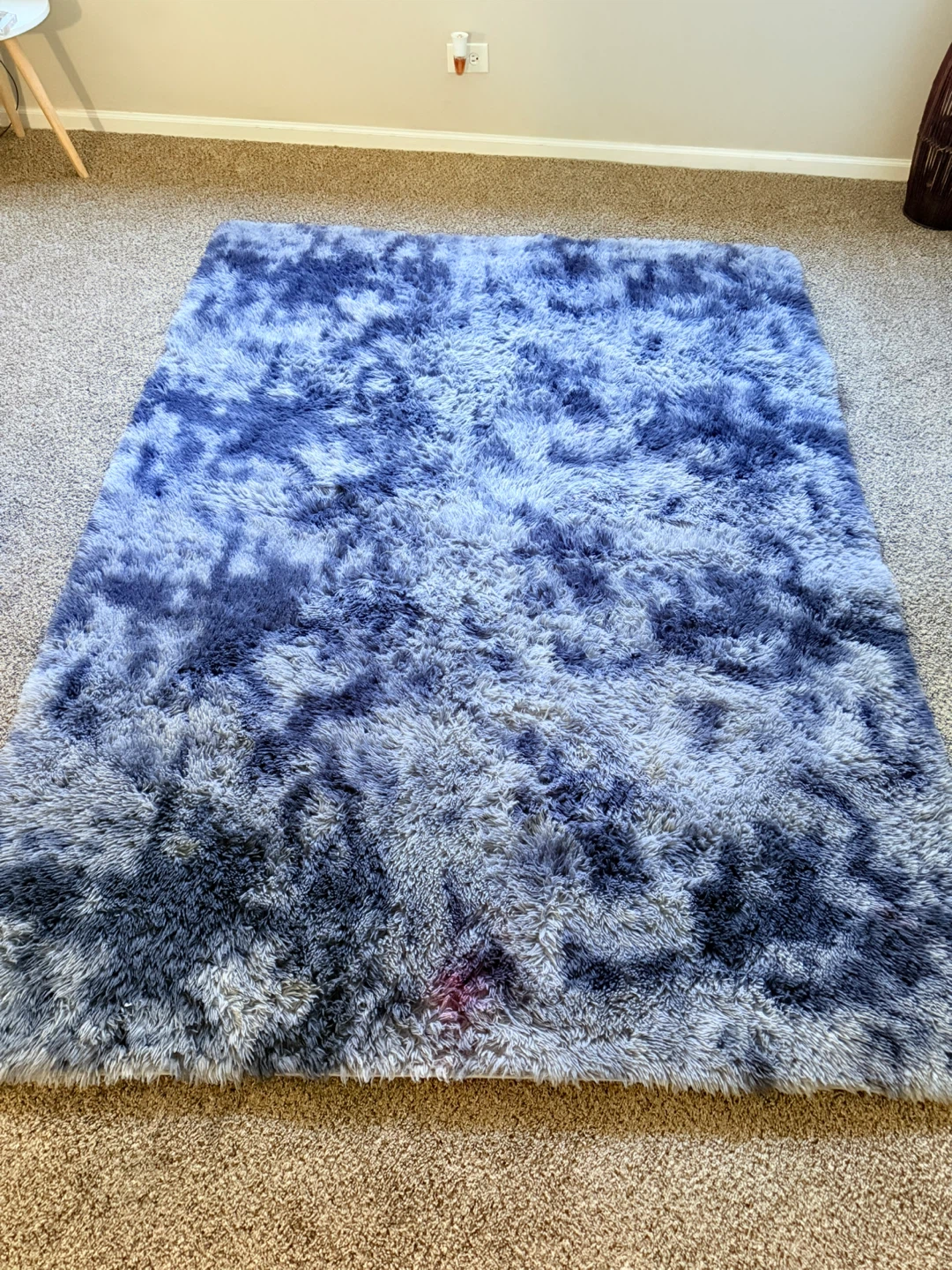 Blue & Gray Shag Rug