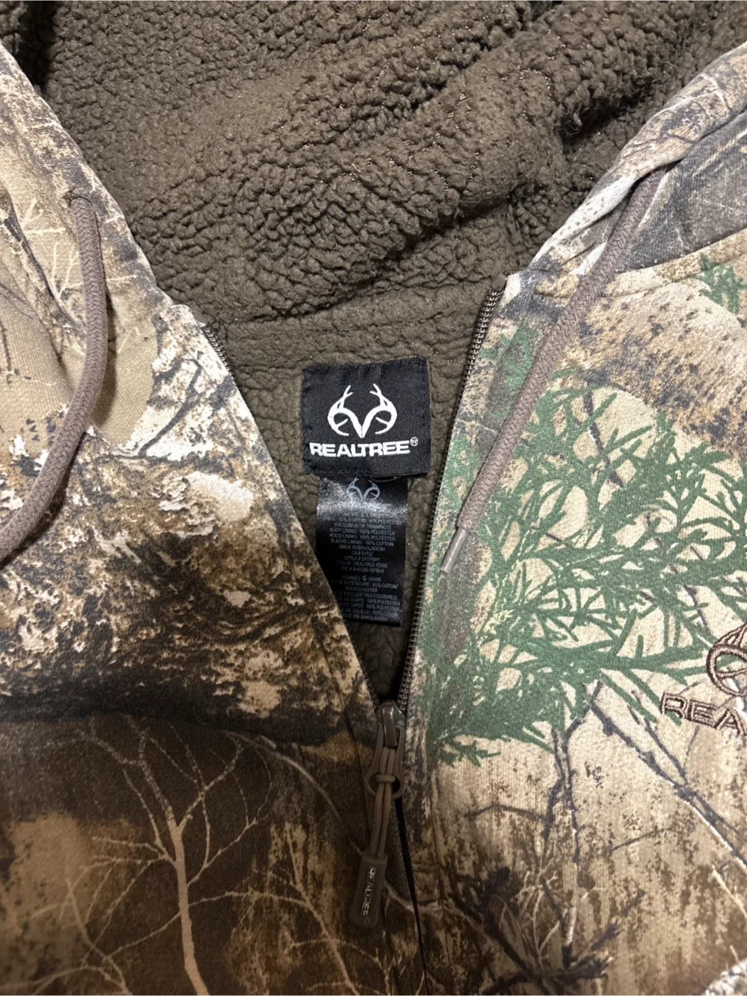 Realtree Camo Full Zip Hoodie