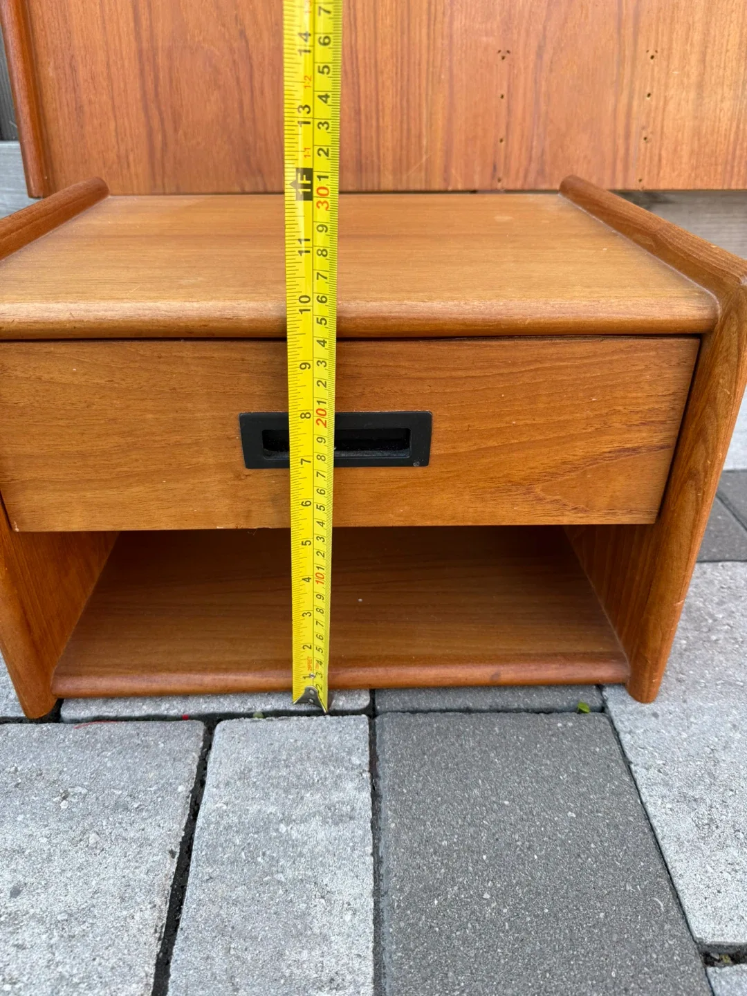 Mid-Century Modern Teak Headboard & Nightstands image indicator(6)