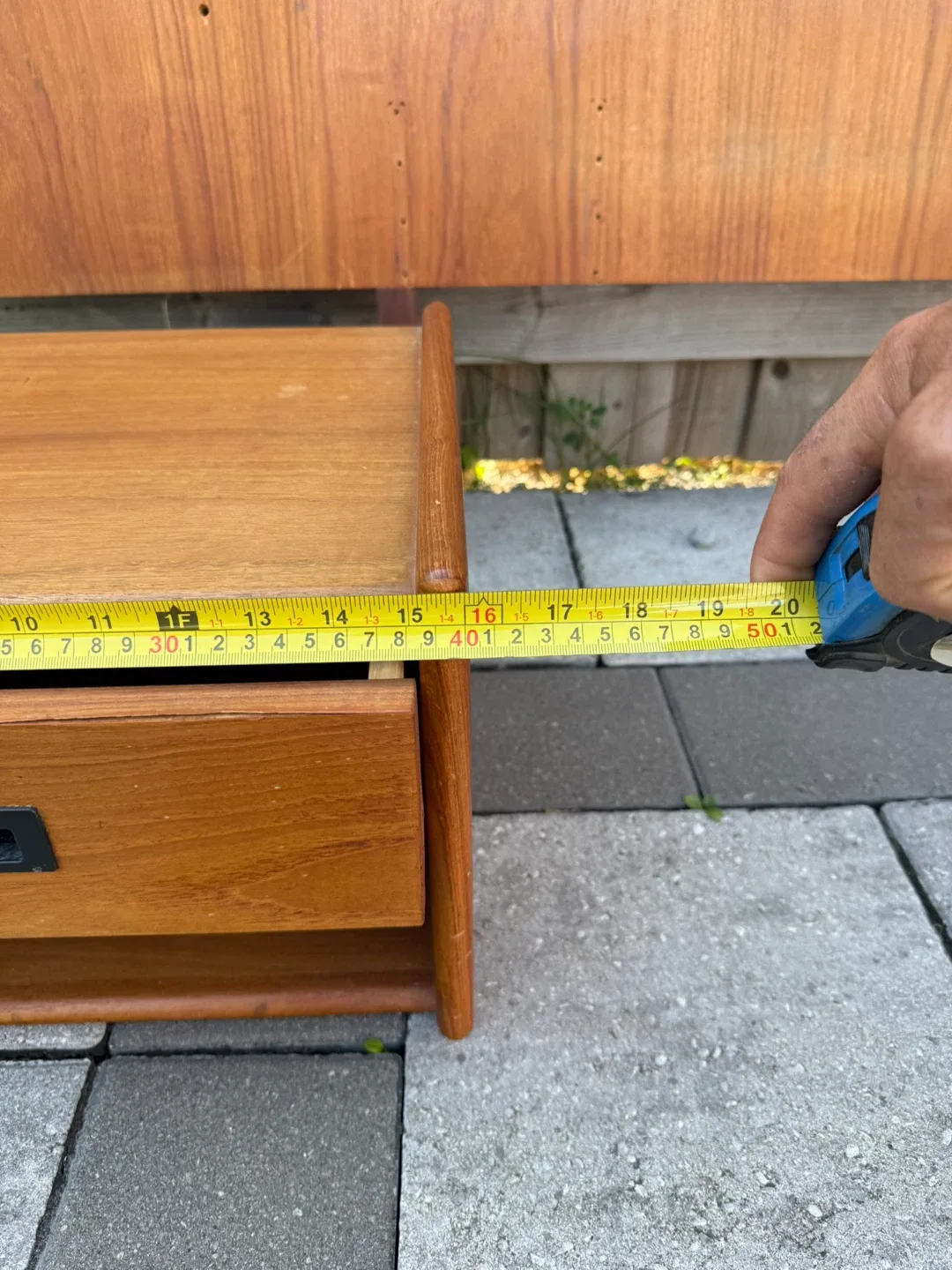 Mid-Century Modern Teak Headboard & Nightstands image indicator(7)