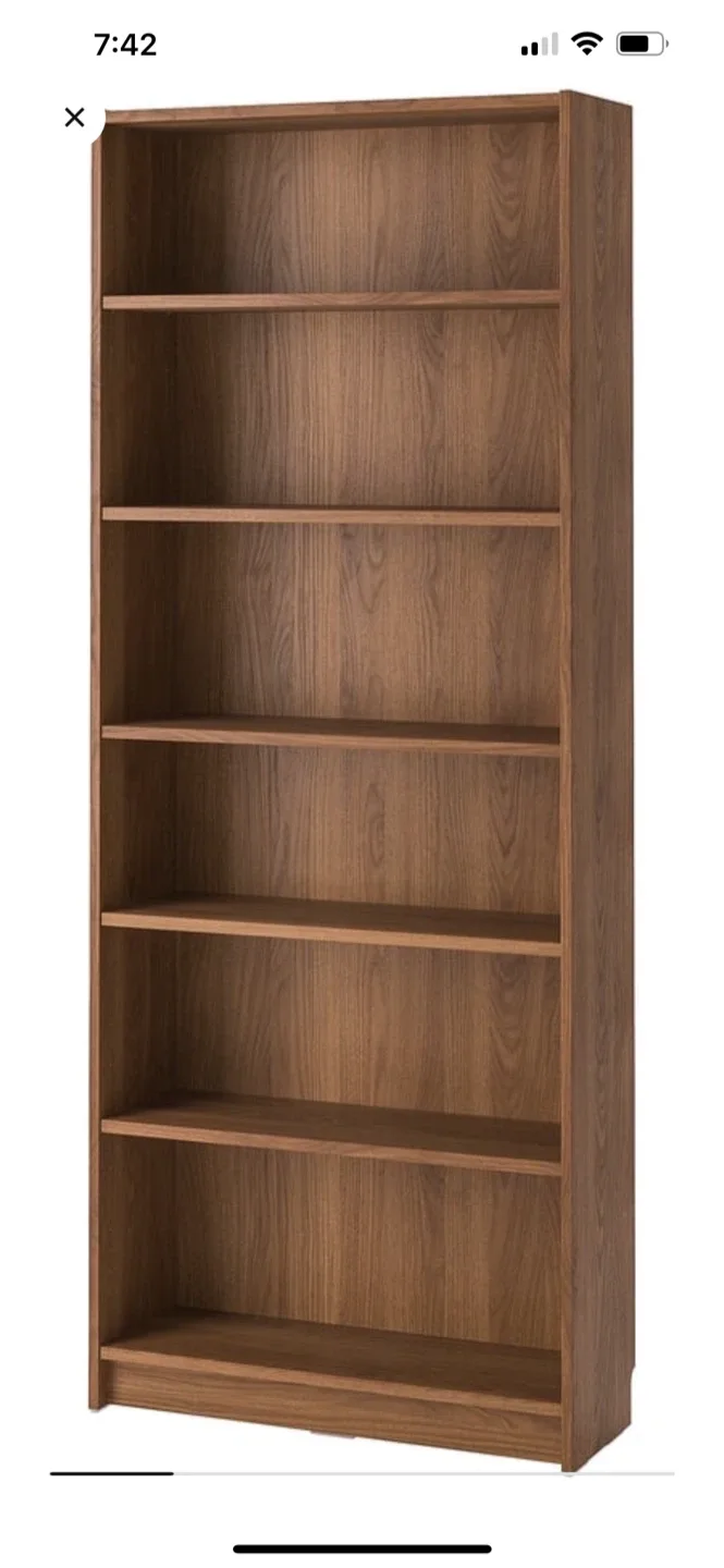 IKEA Billy Bookcase with Glass Doors - Brown image indicator(5)