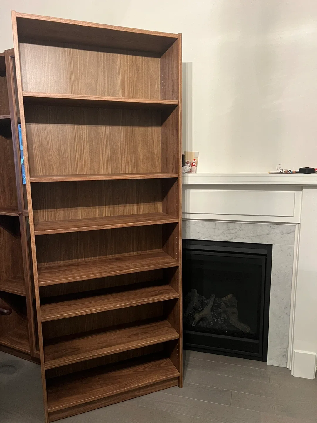 IKEA Billy Bookcase with Glass Doors - Brown thumbnail