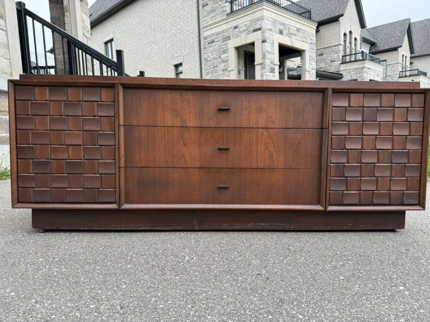 Vintage Mid-Century Modern Walnut Credenza image indicator(2)