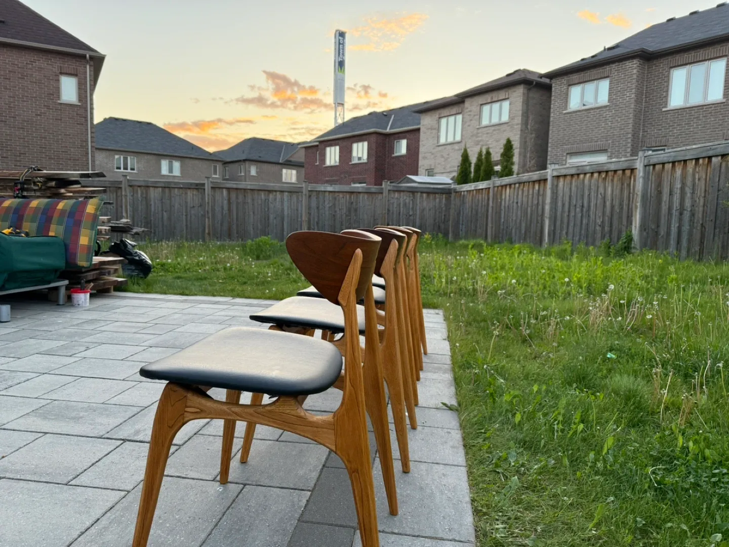 Set of 6 Walnut Mid-Century Modern Dining Chairs image indicator(8)