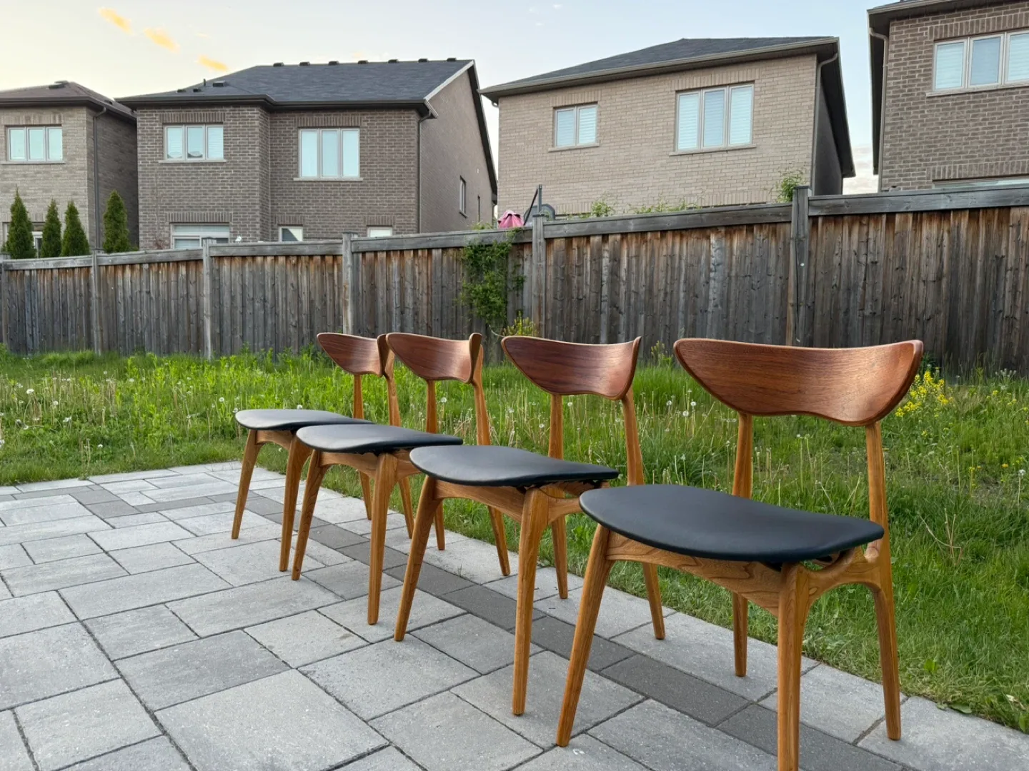 Set of 6 Walnut Mid-Century Modern Dining Chairs image indicator(9)