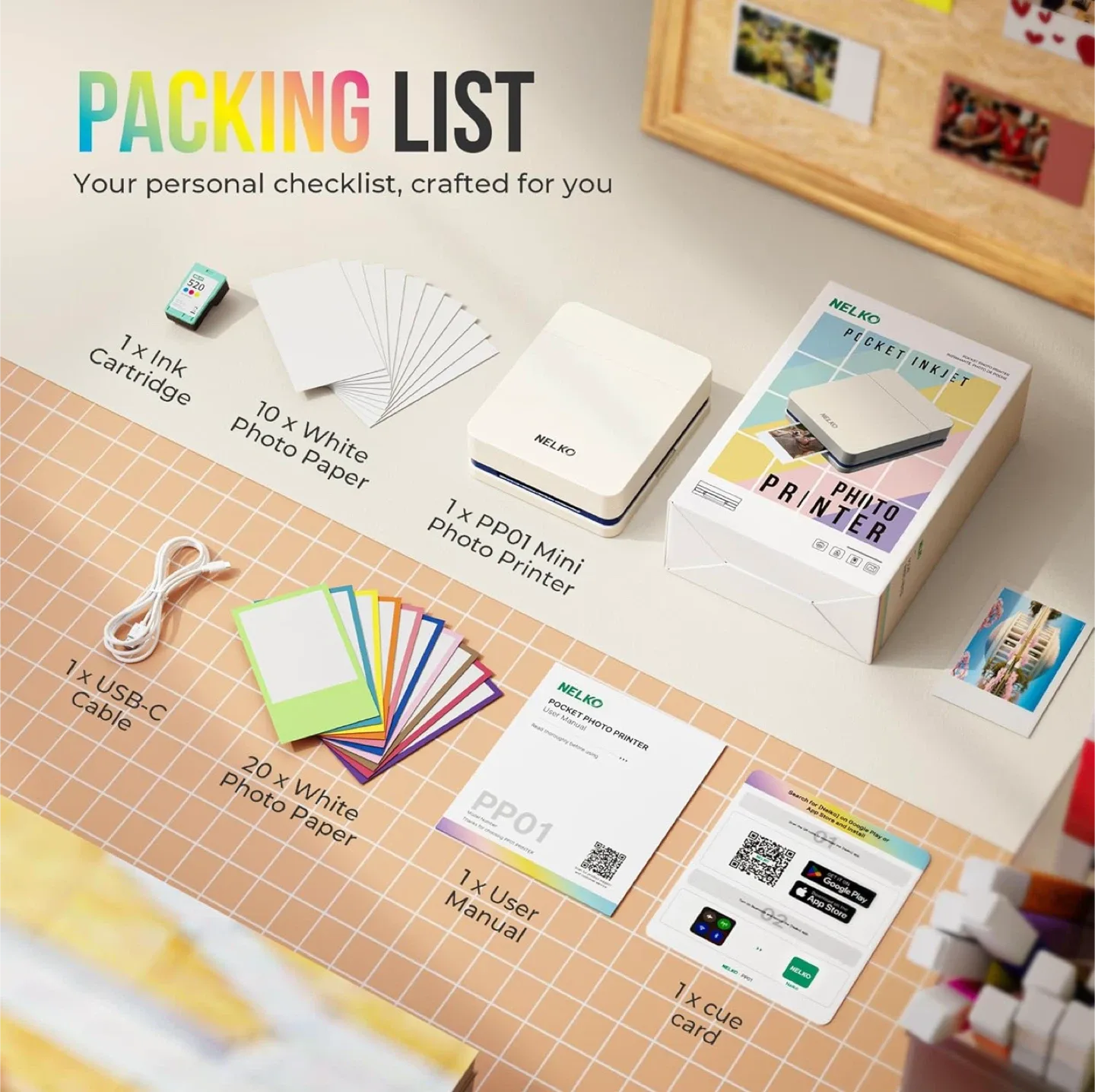 NELKO Pocket Photo Printer - Mini Wireless image indicator(4)