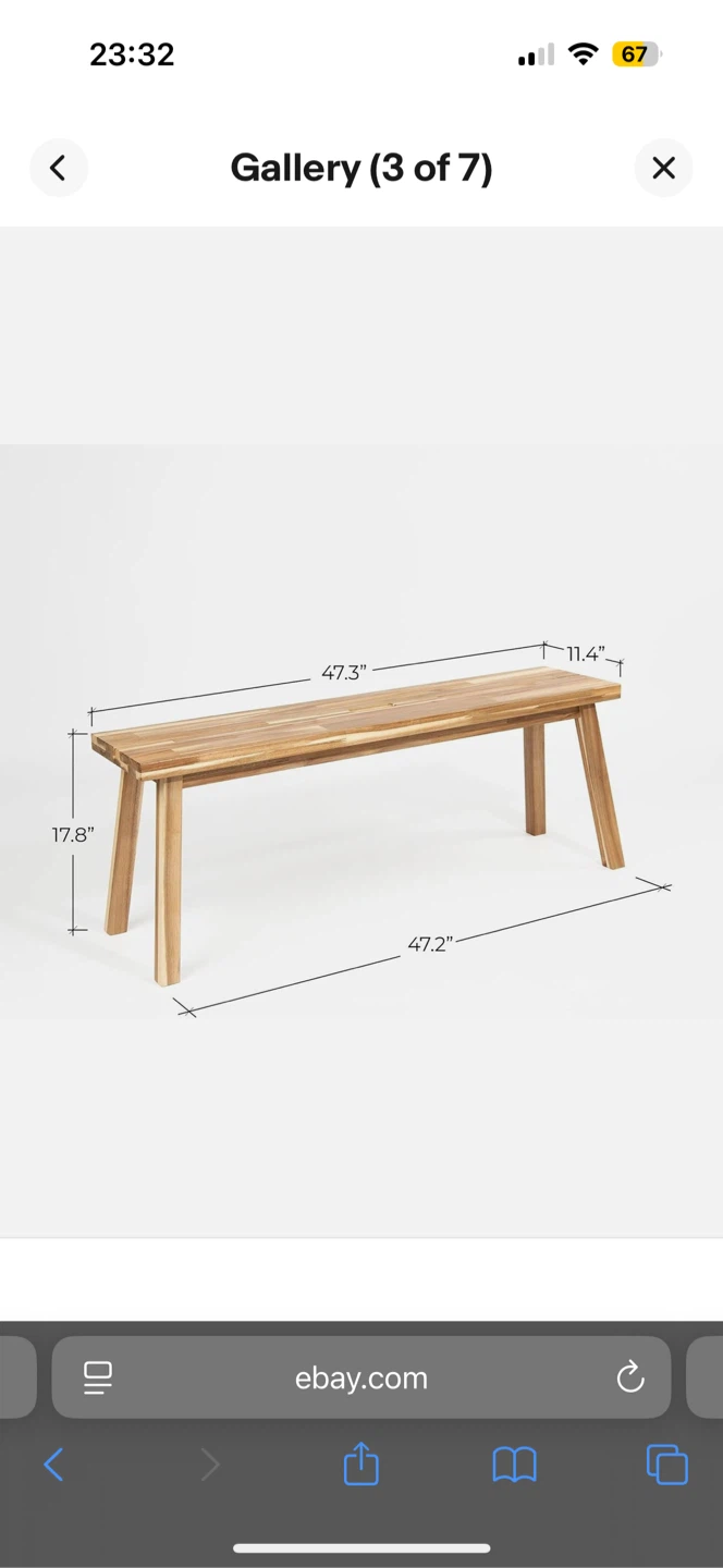 Elegant Design Stylish & Versatile Bench - ikea skogsta - photo 2