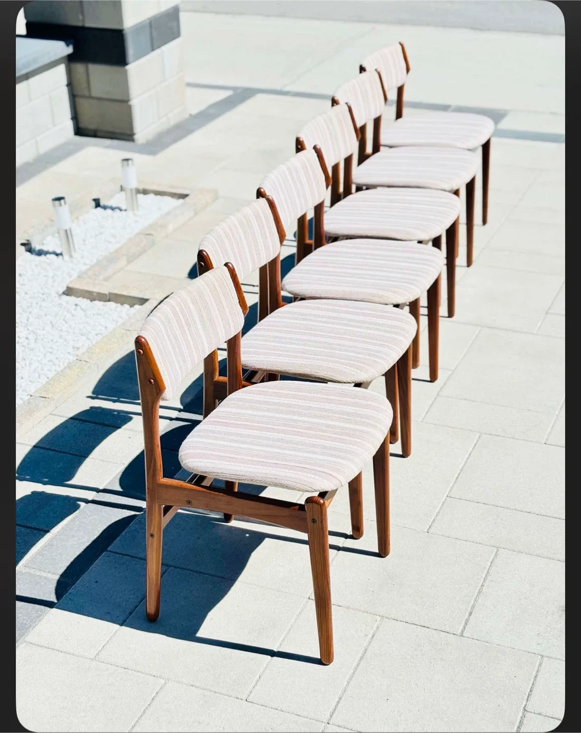 Set of 6McmTeak Dining Chairs image indicator(6)