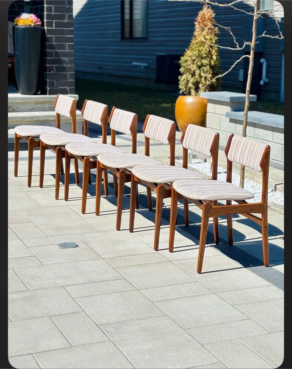 Set of 6McmTeak Dining Chairs image indicator(7)