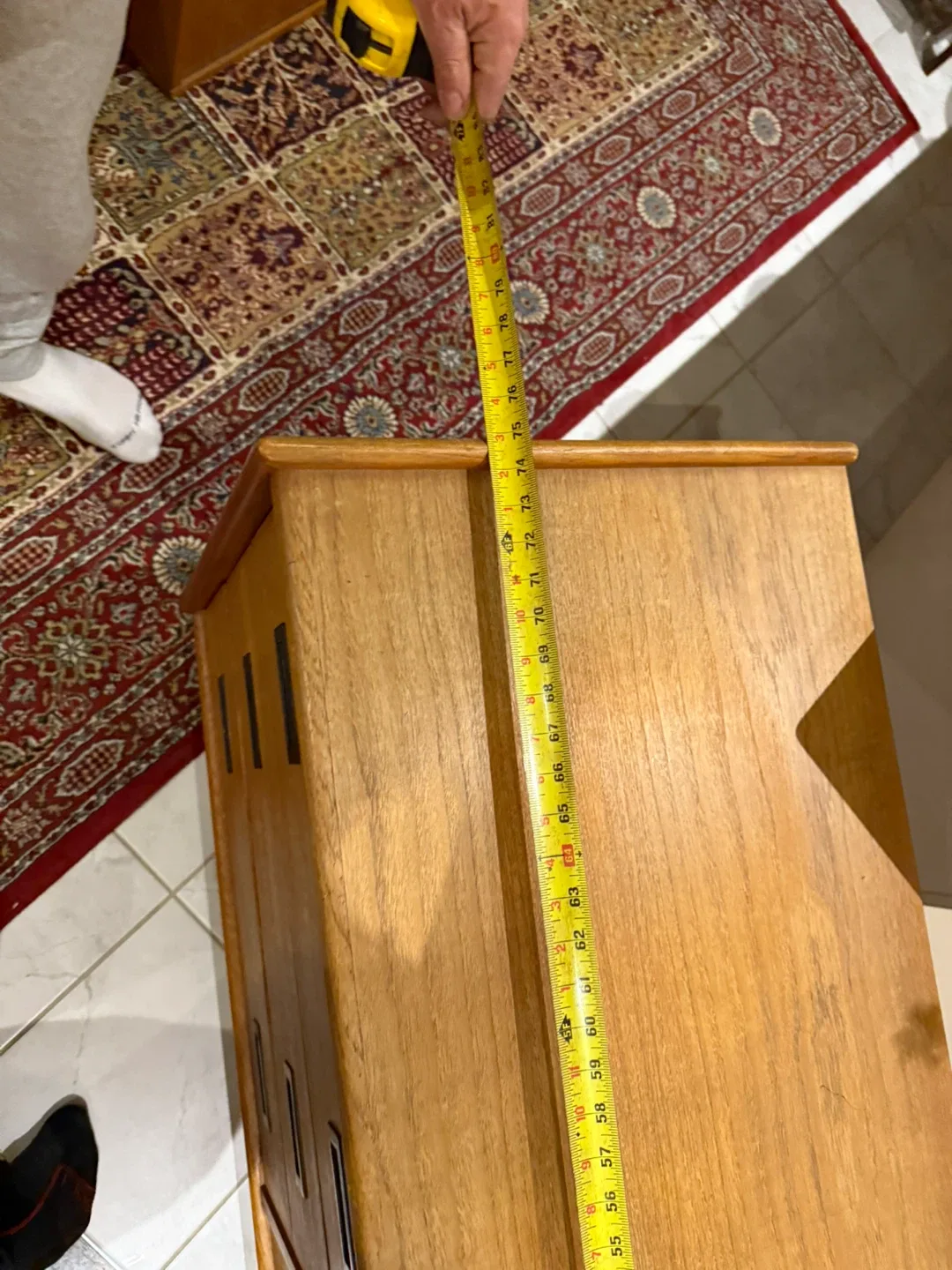 Mcm Danish teak Dresser with 9 Drawers image indicator(4)