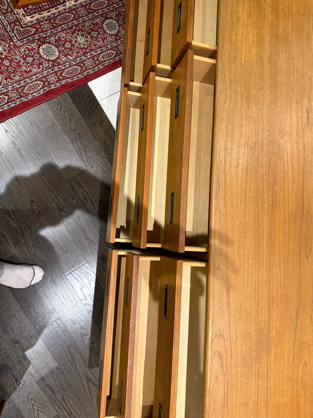 Mcm Danish teak Dresser with 9 Drawers image indicator(5)