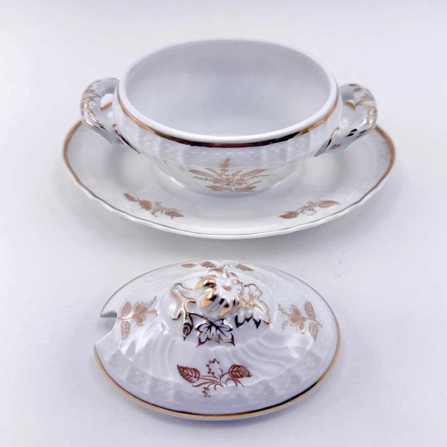 Rare vintage Richard Ginori jam pot image indicator(2)