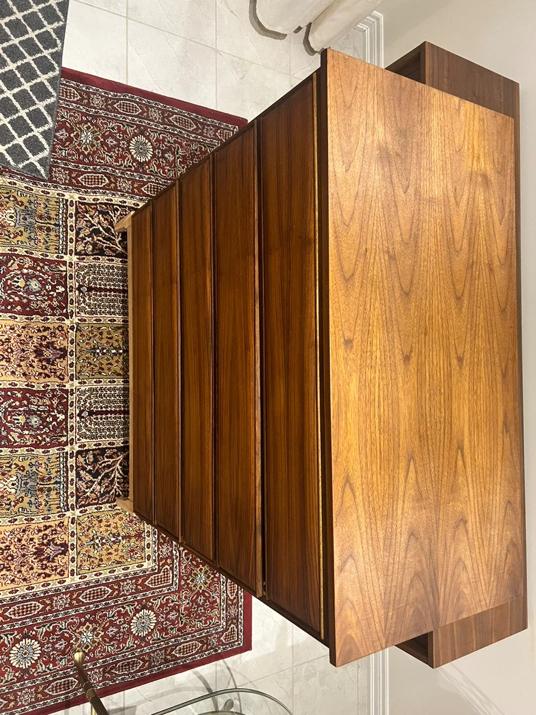 Mcm Walnut 6-Drawer Dresser Refinished image indicator(5)